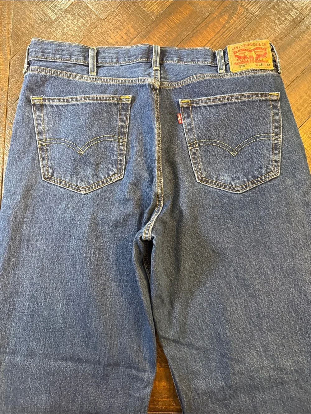 Levi’s 550 Relaxed Fit Jeans 38x32 Blue Denim Classic Y2K Dad Jeans